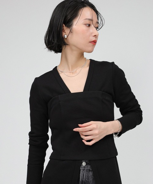 チューブトップ ベアトップ ハリヌキニットベアトップ | BABYLONE | 13