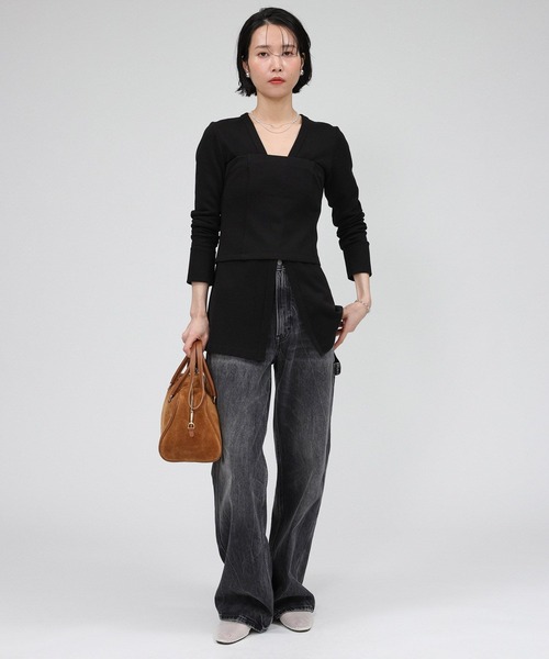 チューブトップ ベアトップ ハリヌキニットベアトップ | BABYLONE | 18