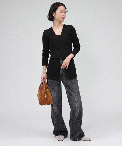 チューブトップ ベアトップ ハリヌキニットベアトップ | BABYLONE | 19