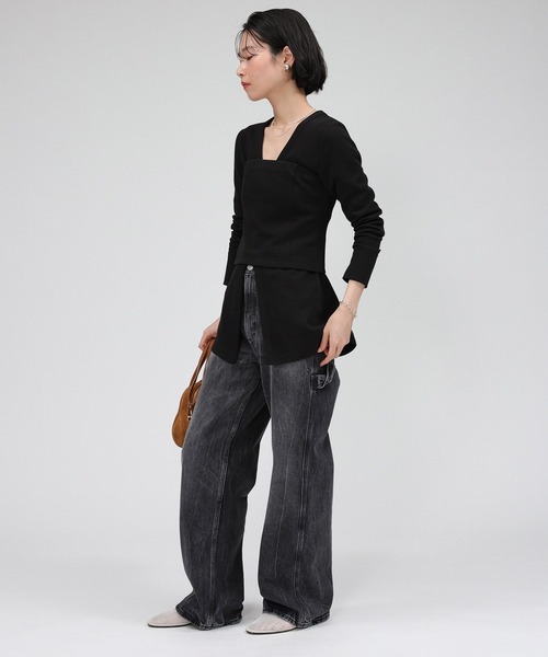 チューブトップ ベアトップ ハリヌキニットベアトップ | BABYLONE | 21