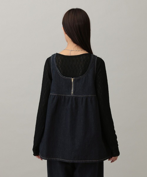 野木　ぺプラムブラック GLOBAL WORK MATINEE LINE/DENIMペプラムビスチェ/288766