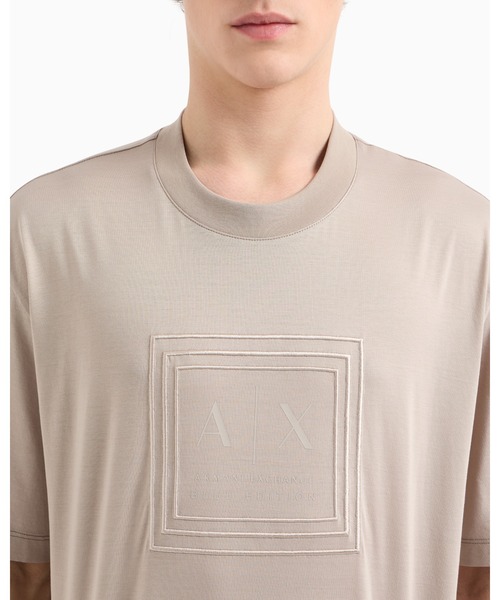 tシャツ 「A|X アルマーニ エクスチェンジ」AXロゴ 半袖クルーネックTシャツ/REGULAR メンズの画像