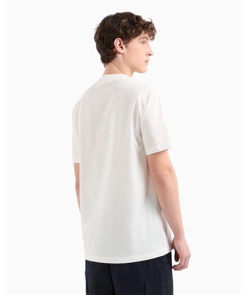 【美品】ARMANI EXCHANGE アルマーニエクスチェンジ Tシャツ ホワイト 白 サイズ:S | ブランドロゴ クルーネック Tシャツ | トップス カットソー 半袖【メンズ】【中古】 ARMANI EXCHANGE tシャツ 「A|X アルマーニ エクスチェンジ」ICON