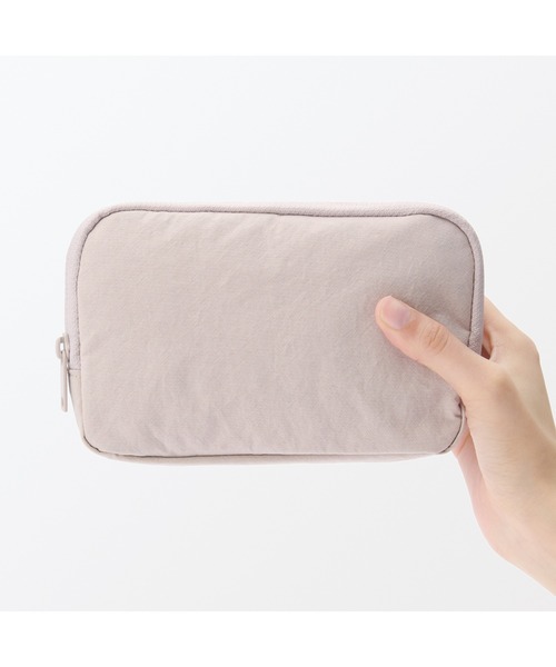 新品 無印良品 リンクルナイロン ポーチ 7点セット ピンク リンクルナイロン 大きく開くポーチ | 無印良品