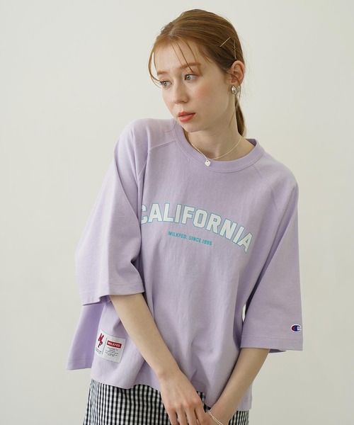 tシャツ MILKFED.×CHAMPION CALIFORNIA S/S TEE レディース メンズ