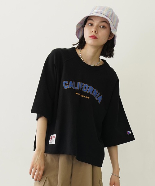 ミルクフェド チャンピオン コラボ レディース 半袖Tシャツ 綿 ショート丈 おすすめ ブランド | MILKFED.×CHAMPION CALIFORNIA S/S TEE【103252011001】 爆買 楽天市場】【公式】MILKFED. ミルクフェド MILKFED.×CHAMPION