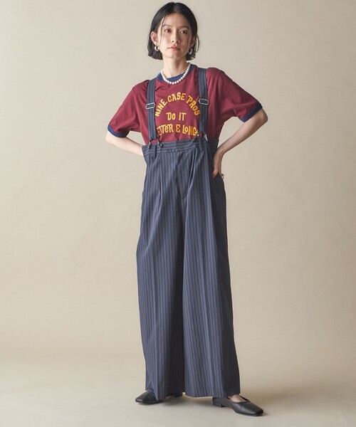 【シップス　ウィメン】SHIPS NINE CASE:〈洗濯機可能〉プリント リンガー TEE SHIPS｜SHIPS NINE CASE:<洗濯機可能>プリント リンガー TEE