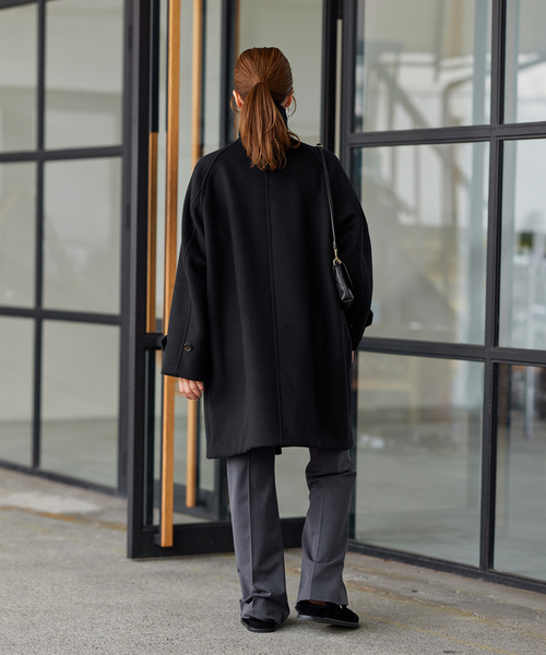 FRAMeWORK（フレームワーク） ステンカラーコート 36 ネイビー