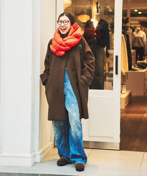 FRAMeWORK（フレームワーク） ステンカラーコート 36 ネイビー