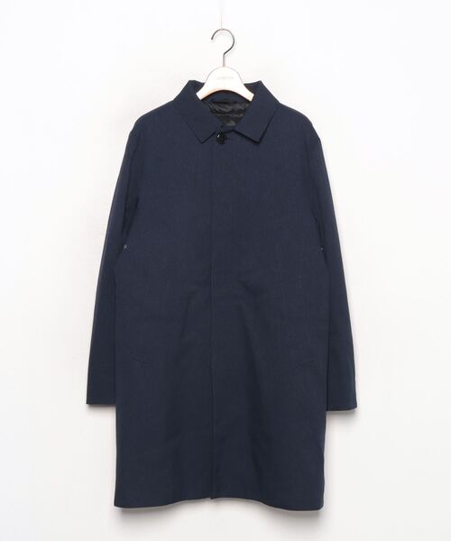 ★未使用★ EDIFICE ステンカラーコート ネイビー 48 エディフィス EDIFICE｜エディフィスのステンカラーコート（メンズ／カラーがブルー