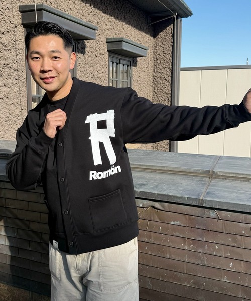 カーディガン Romon Loose Fit Sweat Cardigan レディース メンズ