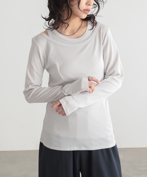for/c（フォーシー） tシャツ シアーロンT＆タンクトップセット