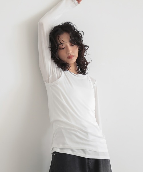 for/c tシャツ シアーロンT＆タンクトップセット