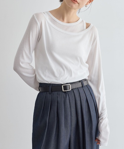 for/c（フォーシー） tシャツ シアーロンT＆タンクトップセット