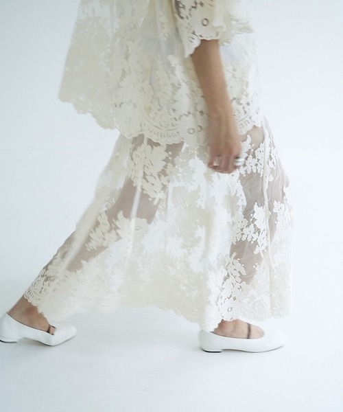 CLANE（クラネ） スカート SHEER FLOWER LACE SKIRT : ZOZOTOWN Yahoo