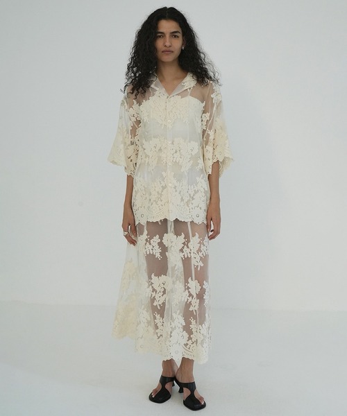 CLANE（クラネ） スカート SHEER FLOWER LACE SKIRT : ZOZOTOWN Yahoo