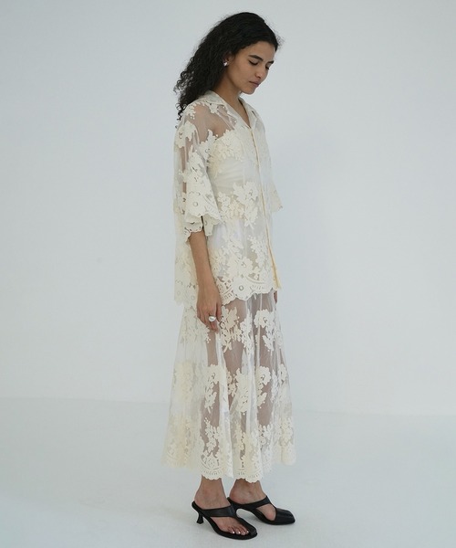 CLANE クラネ　シアーフラワーレーススカート CLANE（クラネ） スカート SHEER FLOWER LACE SKIRT : ZOZOTOWN Yahoo