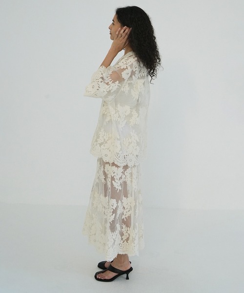 CLANE クラネ　シアーフラワーレーススカート CLANE（クラネ） スカート SHEER FLOWER LACE SKIRT : ZOZOTOWN Yahoo