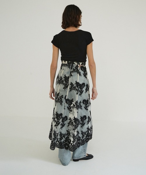 CLANE（クラネ） スカート SHEER FLOWER LACE SKIRT : ZOZOTOWN Yahoo