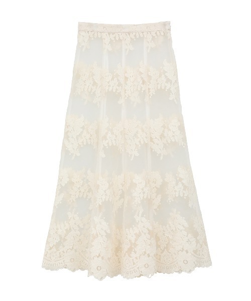 CLANE（クラネ） スカート SHEER FLOWER LACE SKIRT : ZOZOTOWN Yahoo