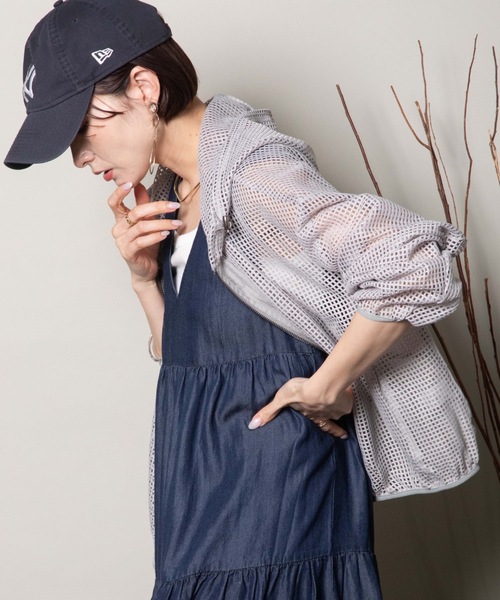 パーカー メッシュ ジップパーカブルソン レディース : ZOZOTOWN