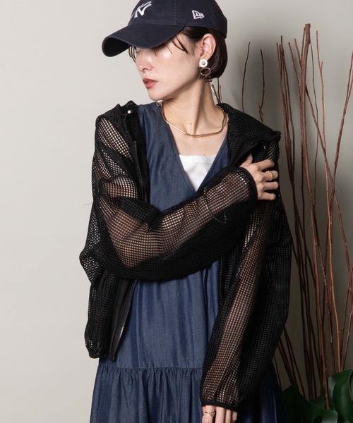 DREAMS COME TRUE スタッフ用　メッシュパーカー Never mind the XU / Chikashitsu+｜【Chikashitsu +】mesh zip