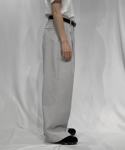 Toironier/トワロニエ/2Tuck Wide Pants 2 Toironier パンツ Toironier/トワロニエ/2tuck wide denim pants