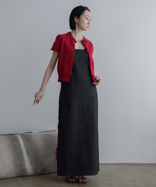 ワンピース レースアップ2wayチャイナワンピース : ZOZOTOWN Yahoo!店