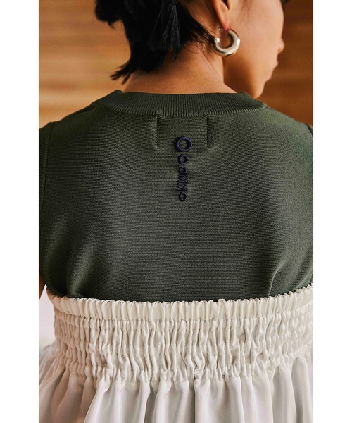 OMMO SHORT RIB KT TOP /カーキ OMMO SHORT RIB KT TOP /カーキ