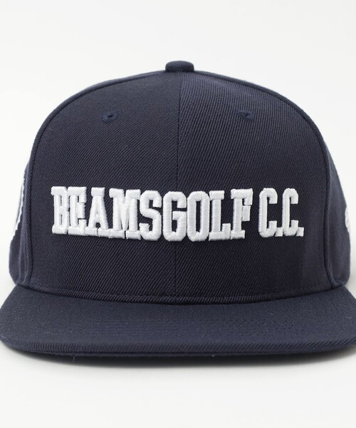 BEAMS GOLF ロゴプリント キャップ BEAMS GOLF キャップ 帽子 「MEN」立体ロゴ刺繍 メンズ