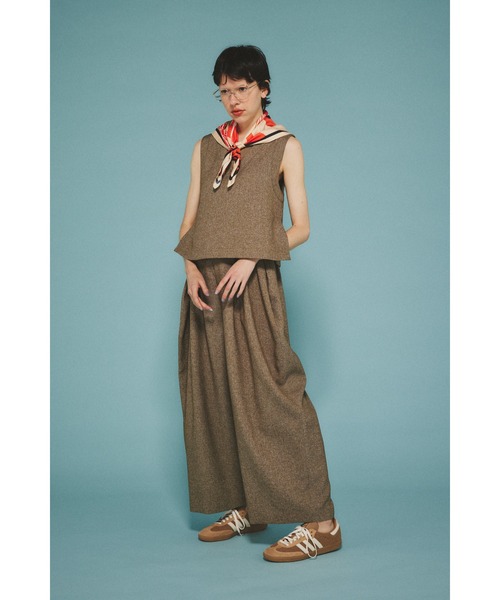 HeRIN.CYE パンツ Many tuck pants メニータックパンツ レディース