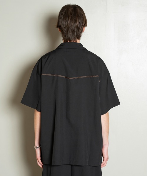 Forte シャツ 半袖 West Side Modern Embroidery Open Collar Shirt