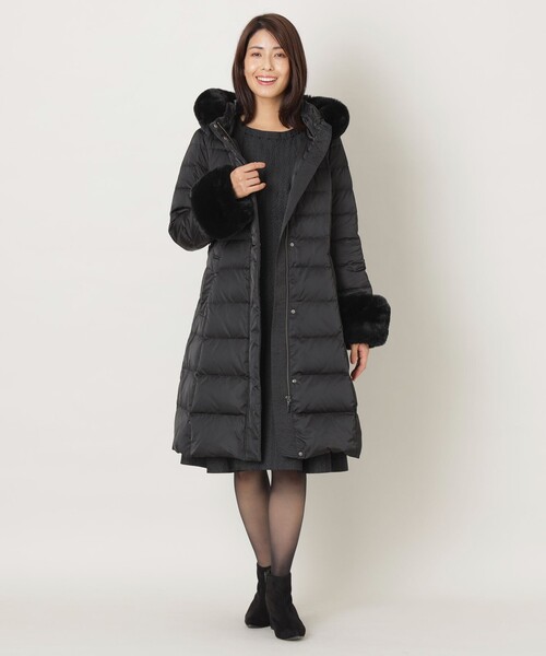 TO BE CHIC」 ダウンコート 40 ブラック レディース 「TO BE