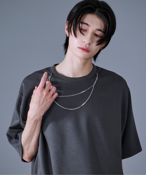 Ellno Loset（エルノロゼット） tシャツ 2WAYチェーンネックレスT