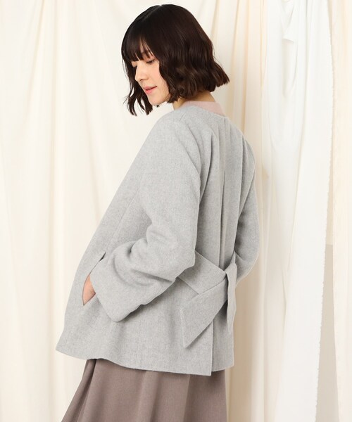 美品✨フォクシー クチュールニット ノーカラージャケット 40 4ポケット FOXEY - FOXEY 高級クチュールニットジャケット 12万 38 コットン ロゴ