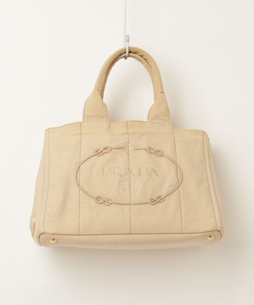 正規品　PRADA カナパ　トートバッグ ベージュ キャンバス PRADA 「PRADA」 カナパ トートバッグ - ベージュ レディース