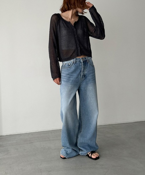 CANAL JEAN カーディガン El mar ラグランサマーニット