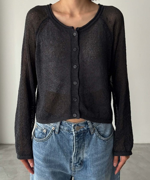 CANAL JEAN El mar カーディガン￼ CANAL JEAN カーディガン El mar 半袖サマーニットカーディガン
