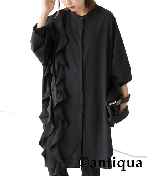 Tokuko 刺繍入り黒長袖チュニック サイズ9 羽織 Tokuko 刺繍入り黒長袖チュニック サイズ9 羽織