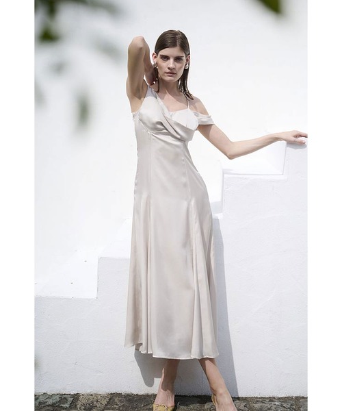 Estella.K ワンピース Gloria Dress ドレープナローラインドレス