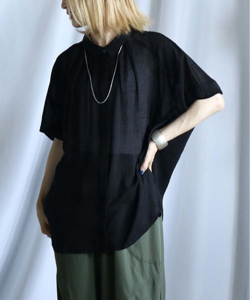 ブラウス シャツ ゆったり裾2wayブラウス レディース BITTOKO ブラウス シャツ ゆったり裾2wayブラウス レディース