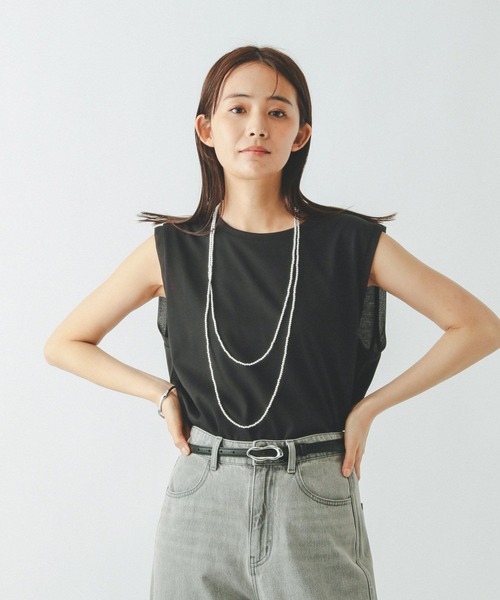 GLOBAL WORK（グローバルワーク） tシャツ 汗染み軽減シフォン