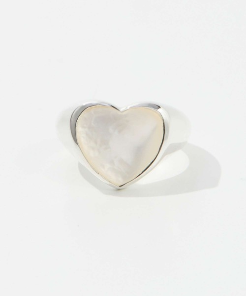 指輪 リング ANNIKA INEZ Pearl Heart Ring， Sml アニカ イネズ パール ハート リング レディースの画像