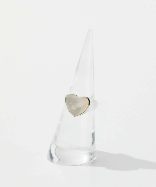 指輪 リング ANNIKA INEZ Pearl Heart Ring， Sml アニカ イネズ パール ハート リング レディースの画像