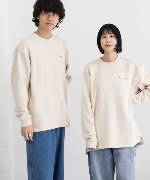 「SENSE OF PLACE by URBAN RESEARCH」 長袖Tシャツ MEDIUM ライトグレー メンズ