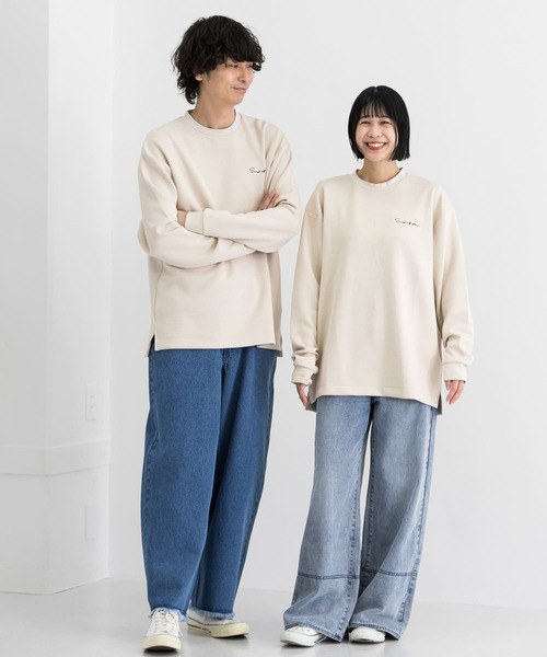 「SENSE OF PLACE by URBAN RESEARCH」 長袖Tシャツ MEDIUM ライトグレー メンズ