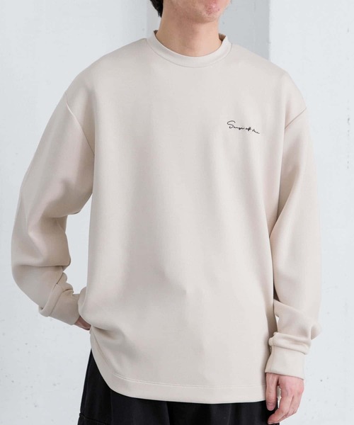 「SENSE OF PLACE by URBAN RESEARCH」 長袖Tシャツ MEDIUM ライトグレー メンズ