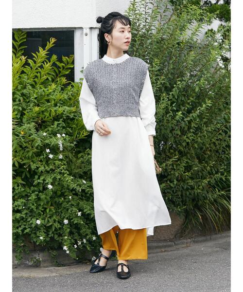「CRAFT STANDARD BOUTIQUE」 長袖ワンピース FREE ブルー系その他 レディース_画像6