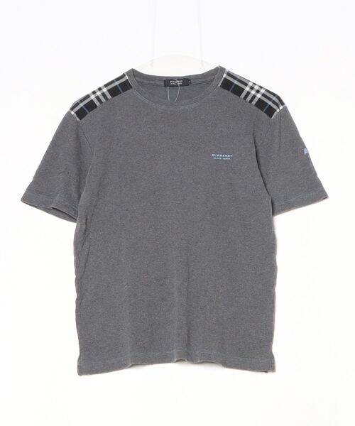 BURBERRY BLACK LABEL 半袖シャツ　チェック　2 Y4586 BURBERRY BLACK LABEL 「BURBERRY LABEL」 チェック柄半袖T