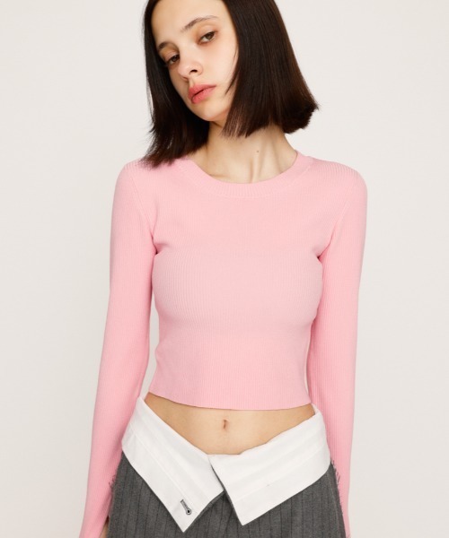 SLY（スライ） ニット セーター 「2サイズ展開」BASIC HG RIB TOPS